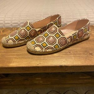 Tory Burch Geometric Design, Flat Espadrilles